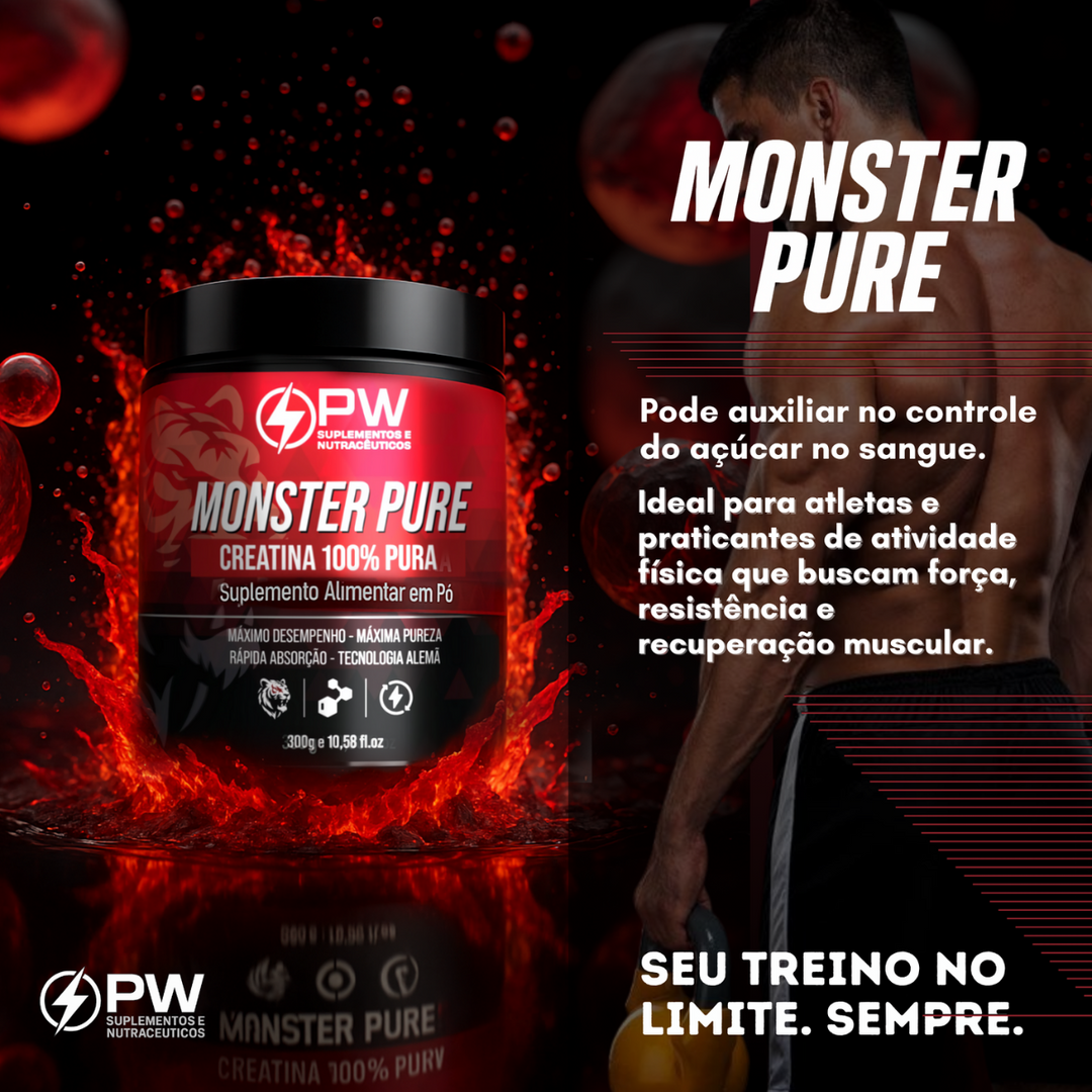 Creatina Monster 100% Pura Monohidratada