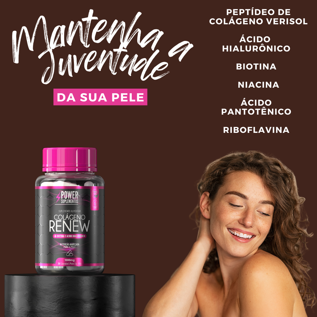 Colágeno Renew com Verisol + Ácido Hialurônico