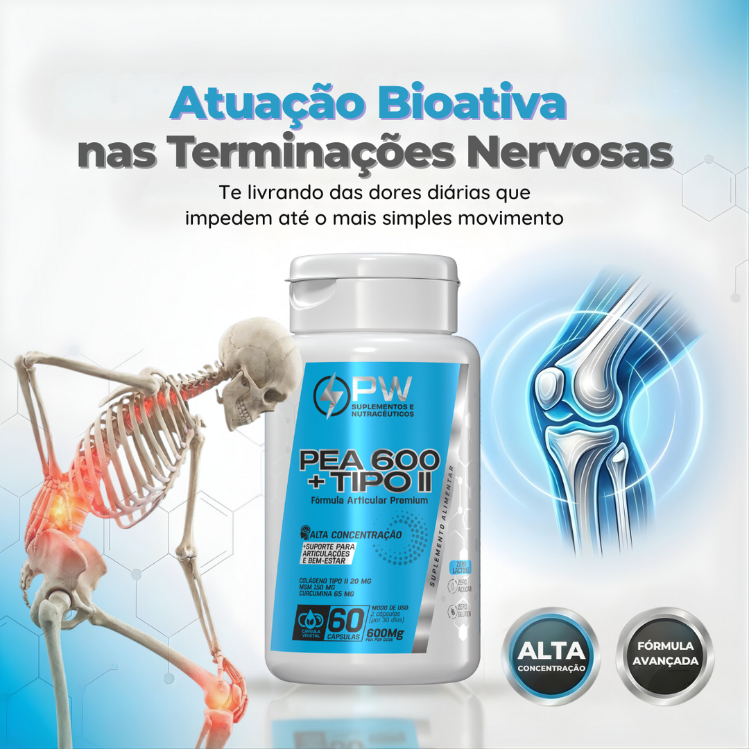 PEA600 + Colágeno Tipo 2 Blend Articular