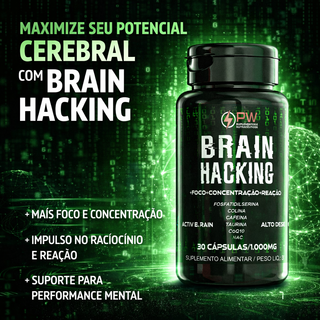 Brain Ative Blend Nootrópico Foco e Energia Mental