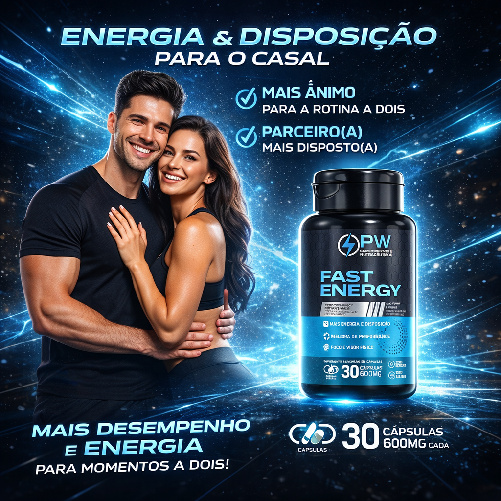 Fast Energy Blend Masculino Arginina Vitaminas e Taurina