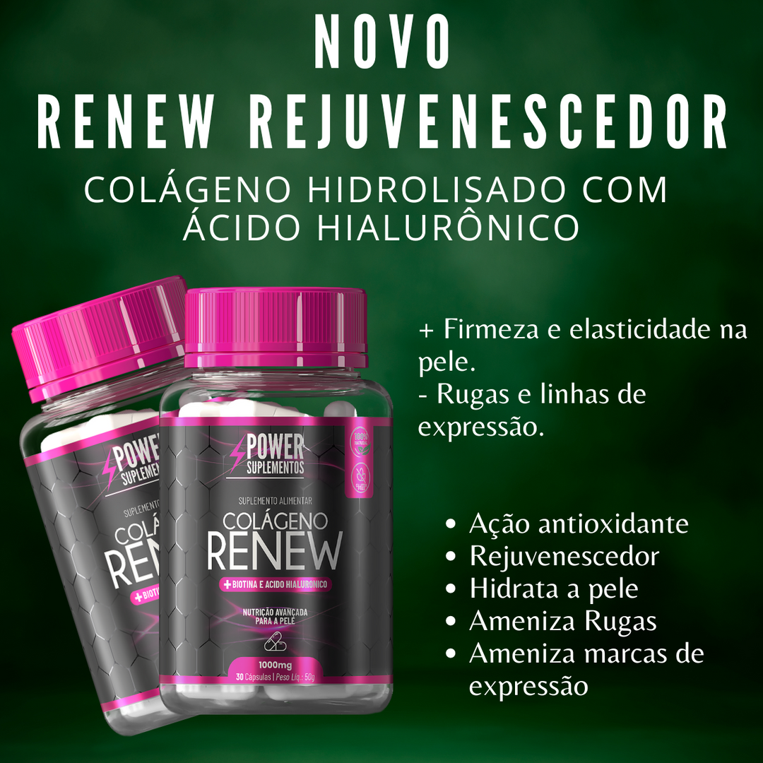 Colágeno Renew com Verisol + Ácido Hialurônico