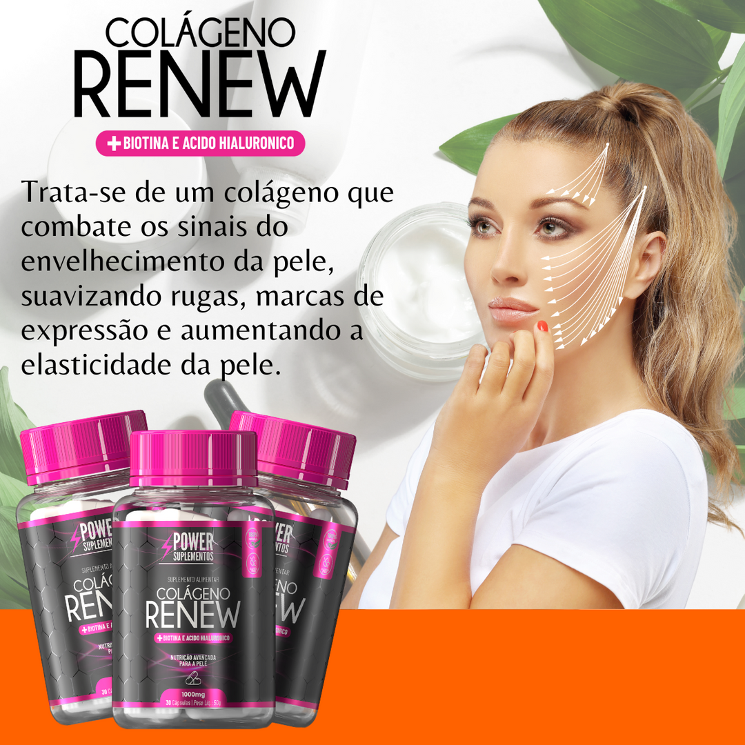 Colágeno Renew com Verisol + Ácido Hialurônico