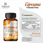 Carregar imagem no visualizador da Galeria, Fitoterapico de 95% Curcuma Longa com Pimenta Preta 60 Cps
