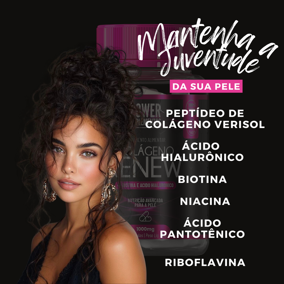 Colágeno Renew com Verisol + Ácido Hialurônico
