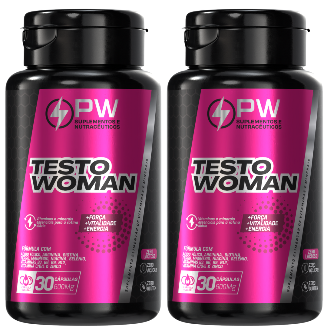 Testo Woman Multivitamínico Feminino Energia e Vitalidade