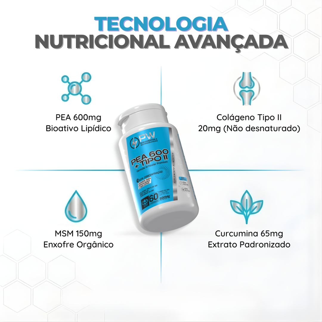 PEA600 + Colágeno Tipo 2 Blend Articular