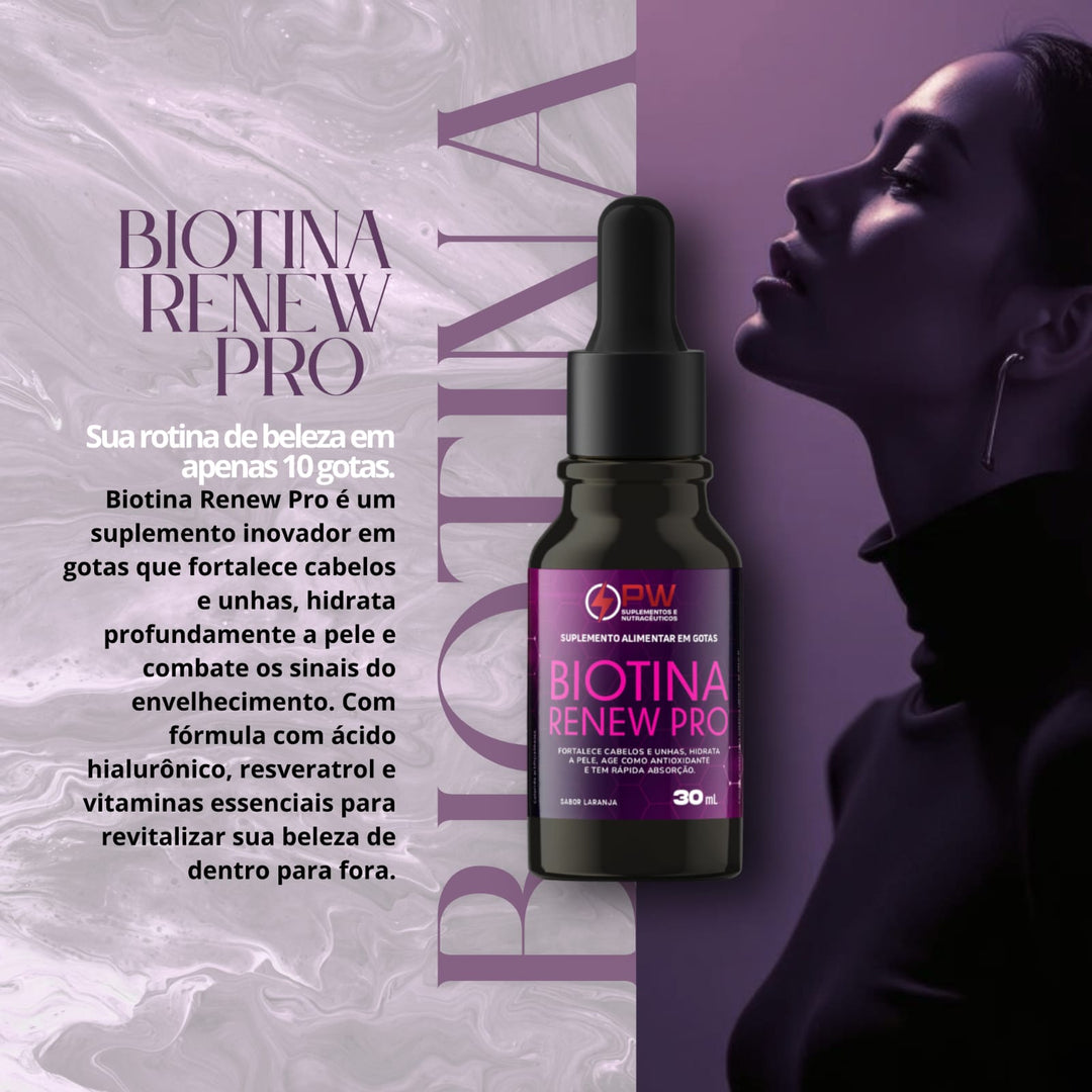 Biotina Renew Pro Blend em Gotas