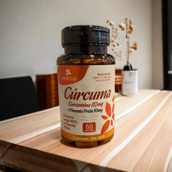 Fitoterapico de 95% Curcuma Longa com Pimenta Preta 60 Cps