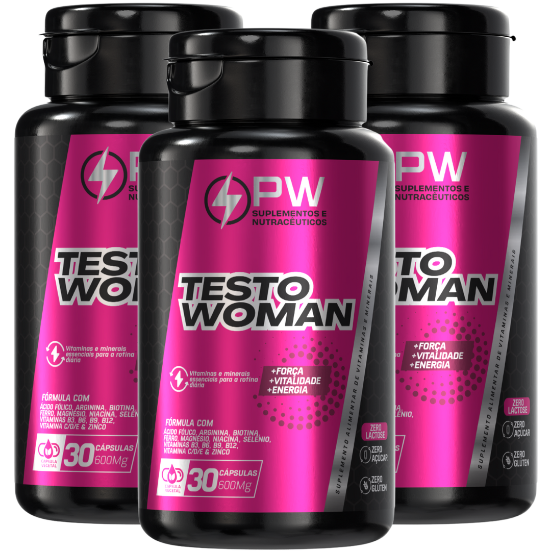 Testo Woman Multivitamínico Feminino Energia e Vitalidade