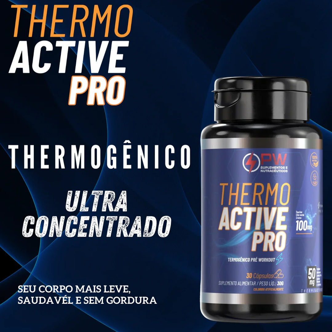Thermo Active Pro Blend Cafeína Taurina e L-Carnitina