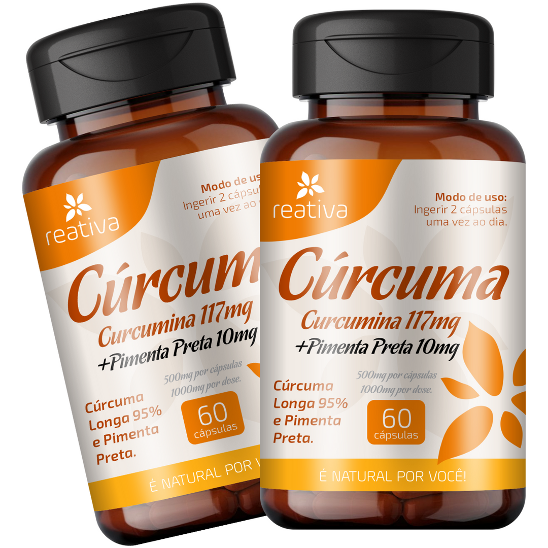 Fitoterapico de 95% Curcuma Longa com Pimenta Preta 60 Cps