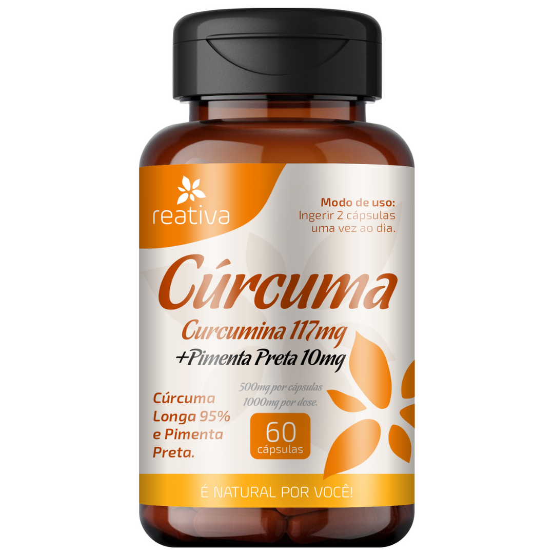 Fitoterapico de 95% Curcuma Longa com Pimenta Preta 60 Cps