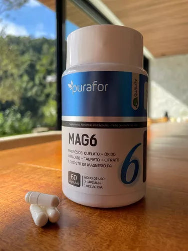 MAG6 - 6 Magnésio em 1 Cápsula