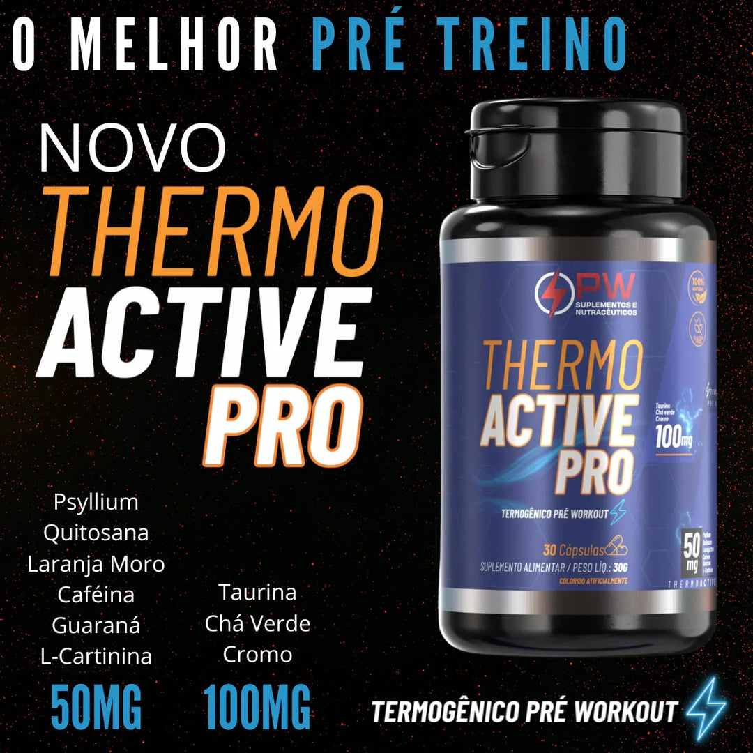 Thermo Active Pro Blend Cafeína Taurina e L-Carnitina