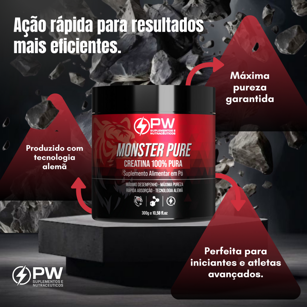 Creatina Monster 100% Pura Monohidratada