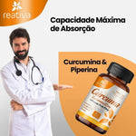 Carregar imagem no visualizador da Galeria, Fitoterapico de 95% Curcuma Longa com Pimenta Preta 60 Cps
