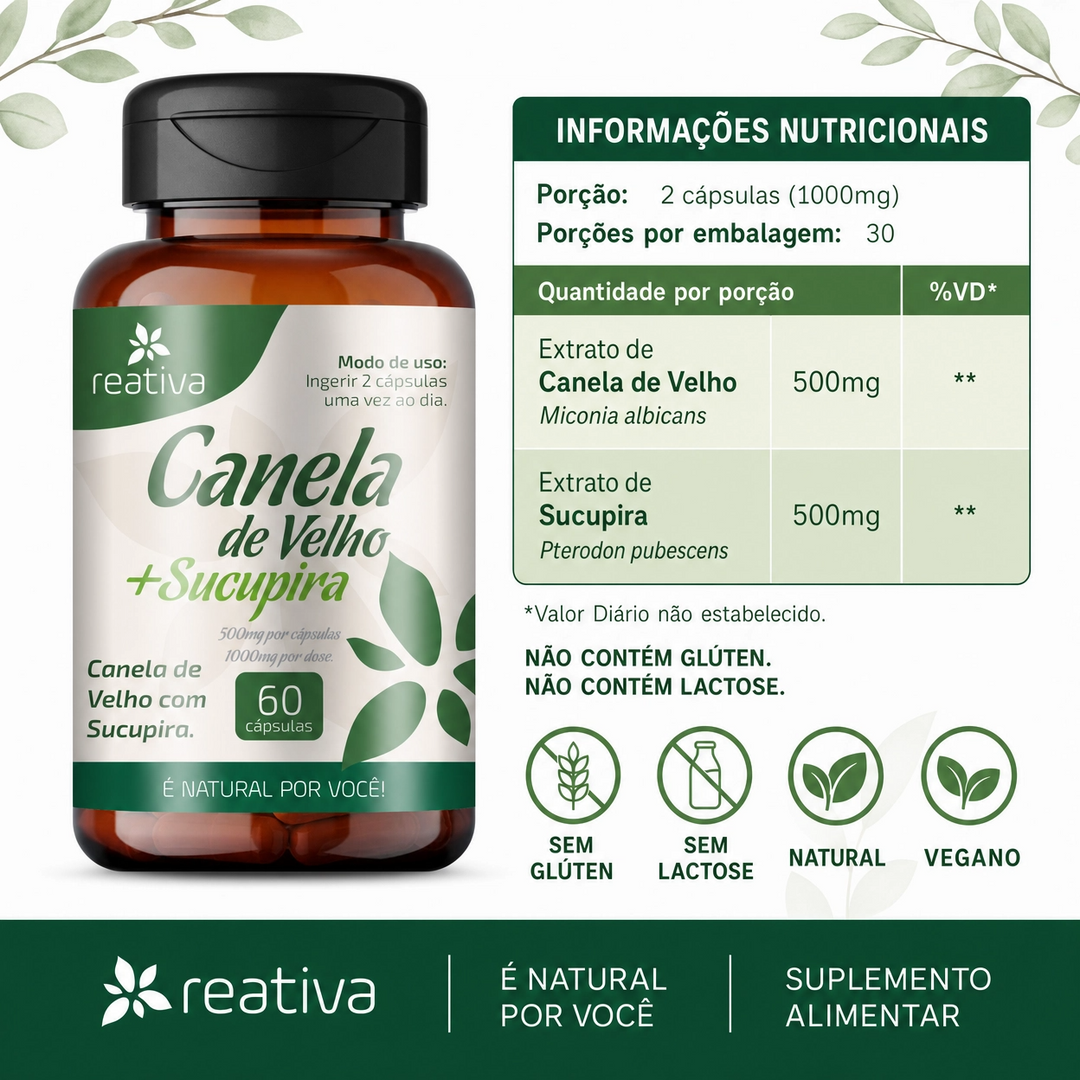 1 Fitoterapico Canela de Velho Com Sucupira Reativa