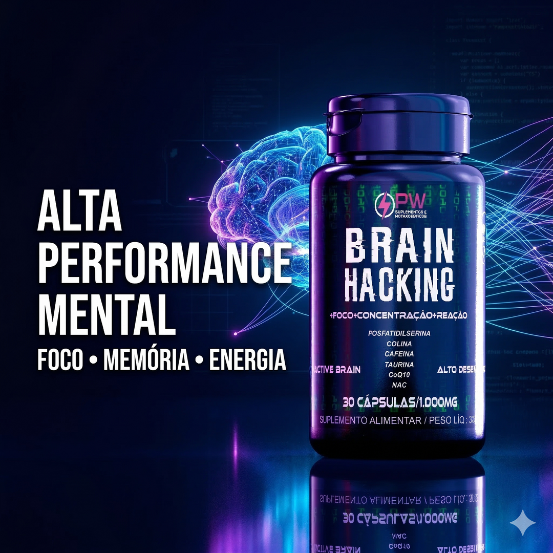 Brain Ative Blend Nootrópico Foco e Energia Mental