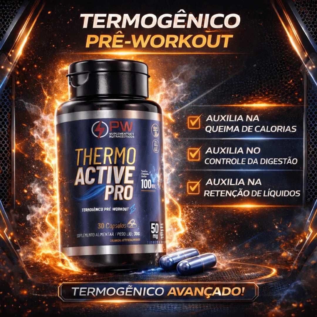 Thermo Active Pro Blend Cafeína Taurina e L-Carnitina