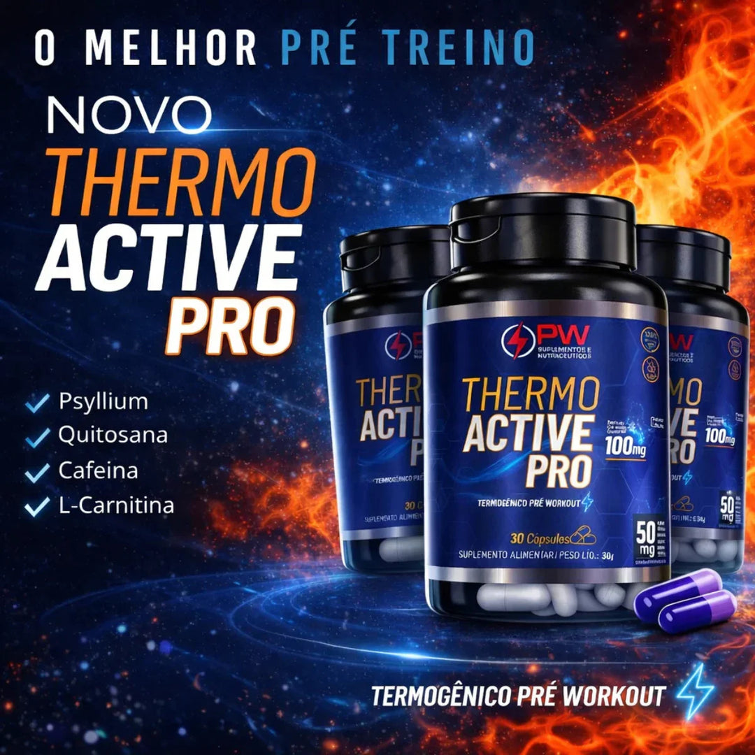 Thermo Active Pro Blend Cafeína Taurina e L-Carnitina
