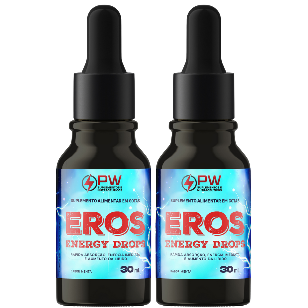 Eros Energy Drops Arginina + Vitamina C e B6 + Saponinas + Taurina em Gotas