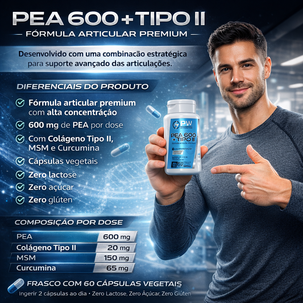PEA600 + Colágeno Tipo 2 Blend Articular
