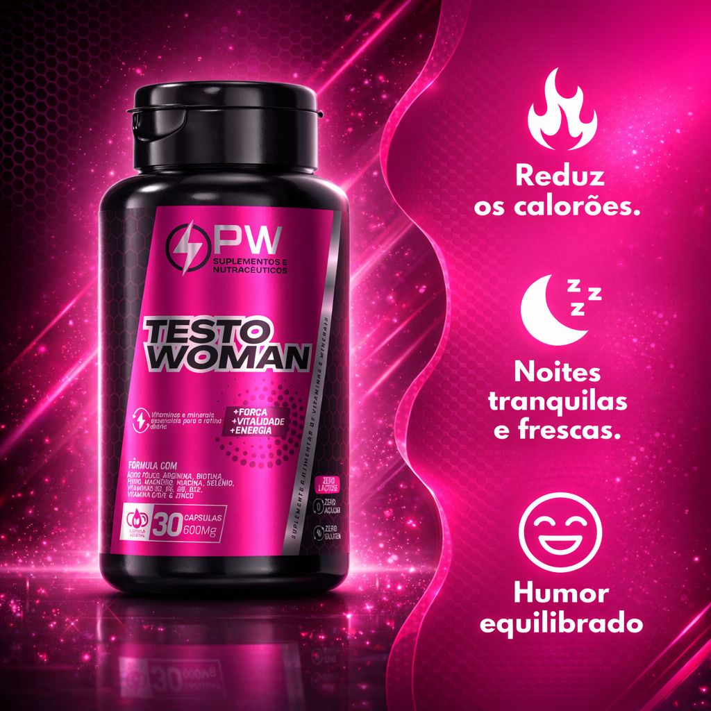 Testo Woman Multivitamínico Feminino Energia e Vitalidade