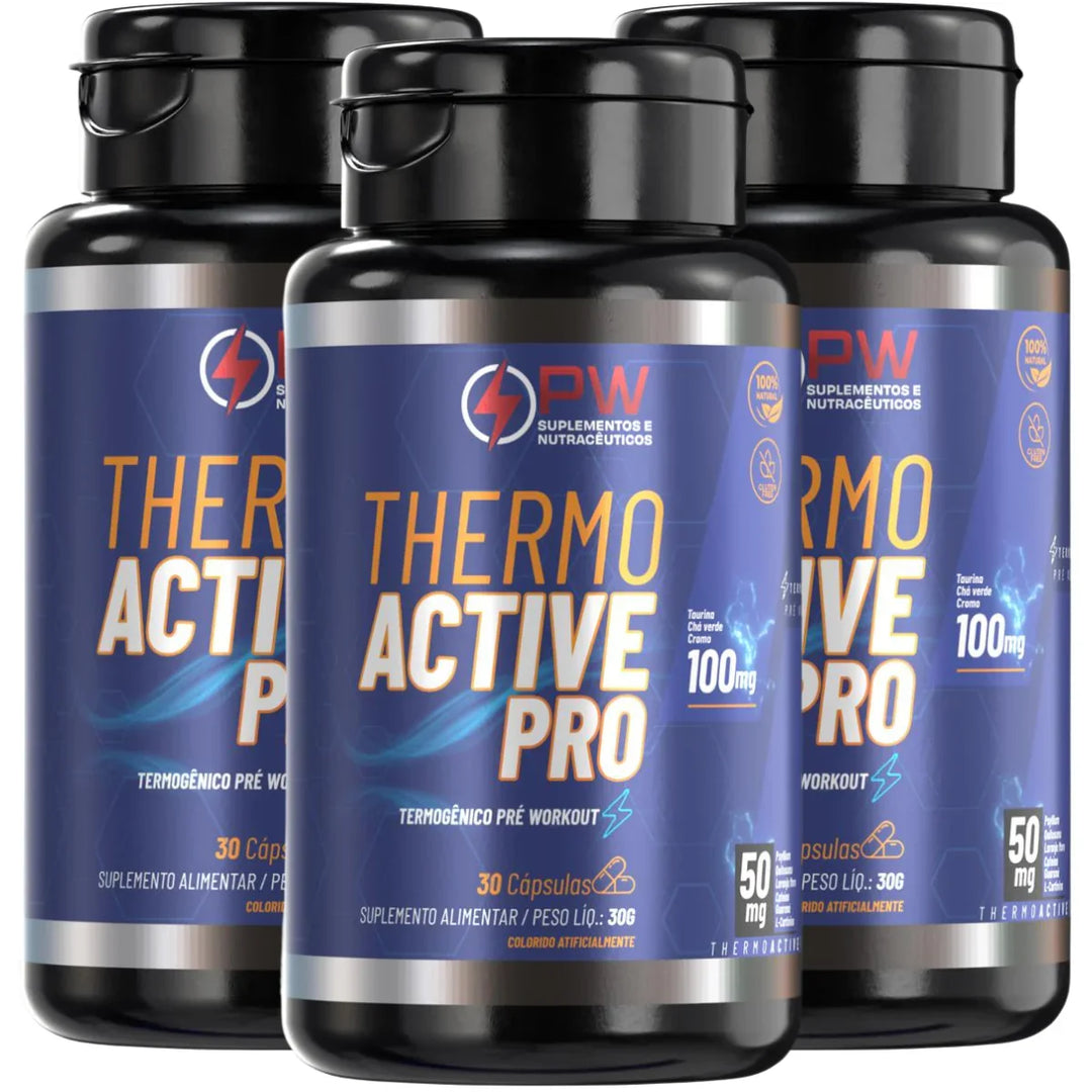 Thermo Active Pro Blend Cafeína Taurina e L-Carnitina